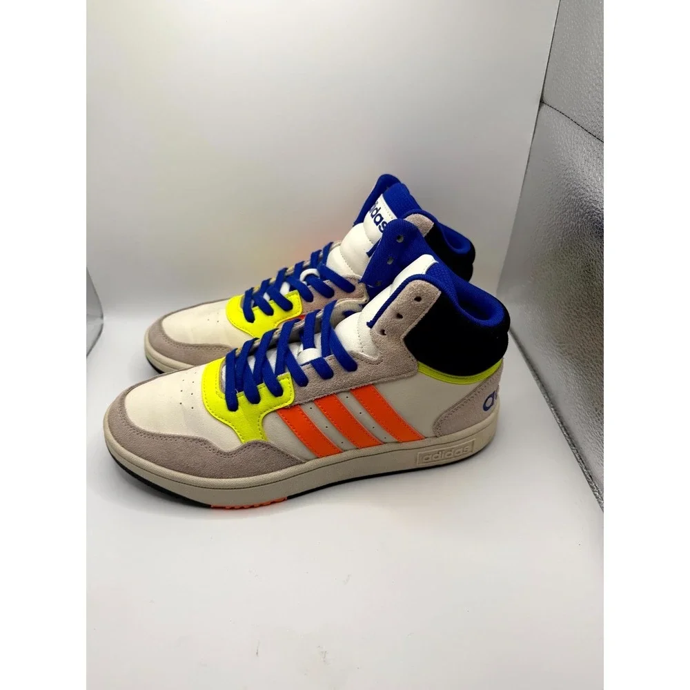 Adidas Hoops 3.0 Mid HQ6248 Men 8.5 Sneaker Multicolor Basketball Athletic Shoes